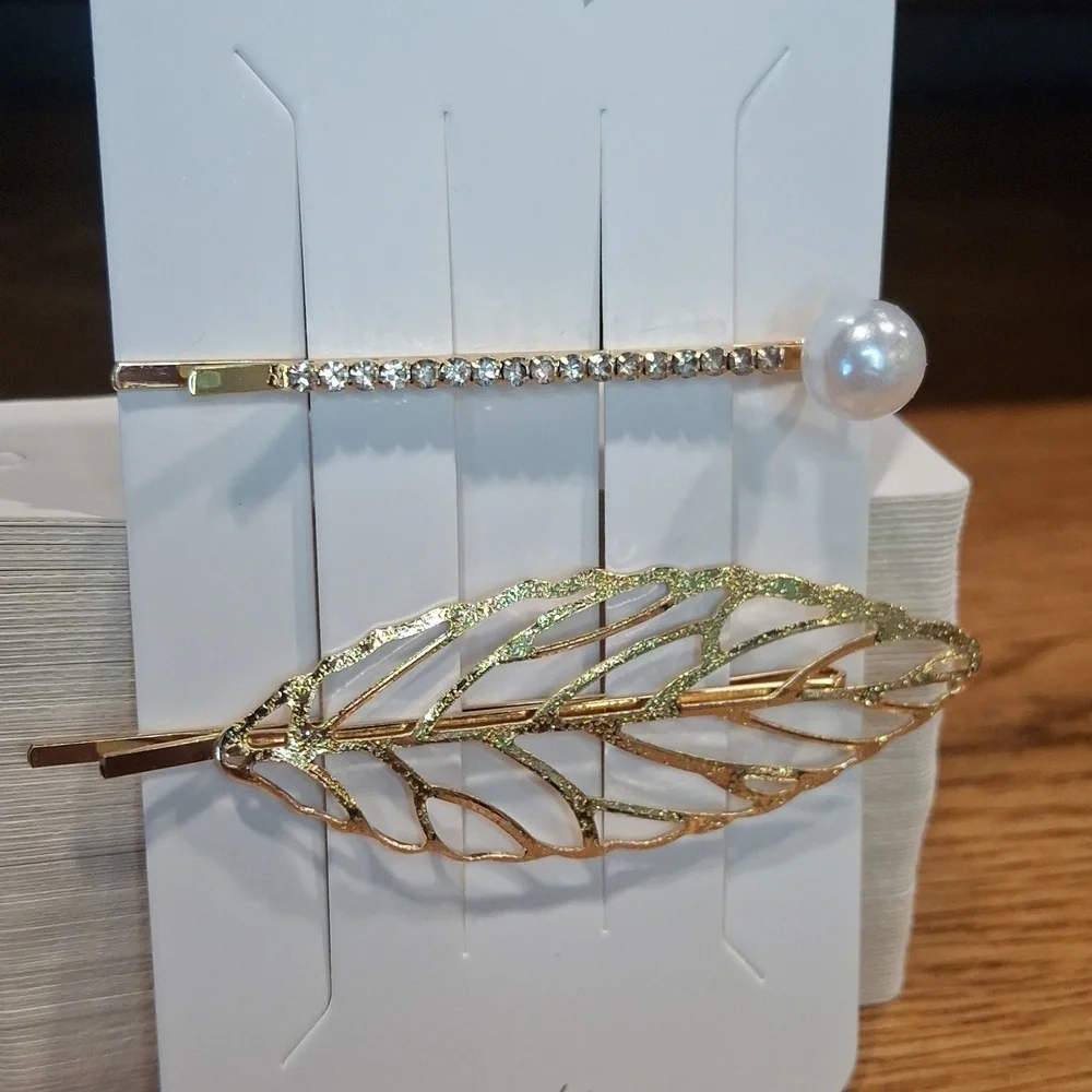 Elegant Gold Hair Clip Set
